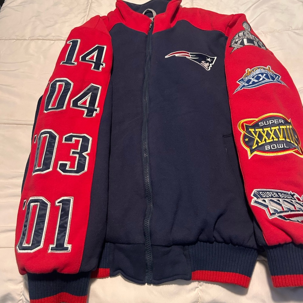 NFL Patriots Red and Blue Jacket